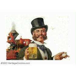 Michael Dolas - Attributed - Original Advertising Art (c.1952). An original advertising painting, wh