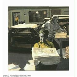 Robert W. Douglass - Original Magazine Story Illustration (1950). Robert Douglass is a skilled illus