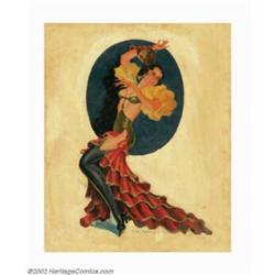Peter Driben (1903-1968) Original Pulp Magazine Cover (1925-1933). A beautiful oil on canvas pulp co