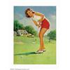 Image 2 : Gillette Elvgren (1914-1980) Original Pin-up Preliminary Painting (1965-1970). This is a fabulous, o
