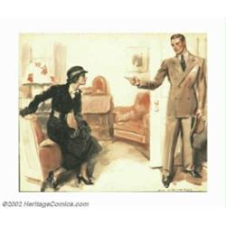 James Montgomery Flagg (1877-1960) Original Magazine Story Illustration (c.1930). Some of James Mont