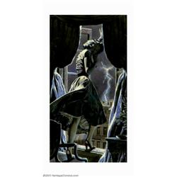 Edwin A. Georgi (1896-1964) Original Magazine Story Illustration (c.1950). Published in the The Satu