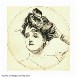 Charles Dana Gibson (1867-1944) Original Illustration Art (1890-1900). With his creation of the Gibs