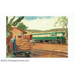 John F. Gould - Original Advertising Painting (1940-1950). John Gould's extensive early work in the.