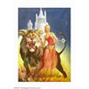 Image 1 : Harold W. McCauley (1913-1983) Original Magazine Cover Art (1942). A student of J. Allen St. John an