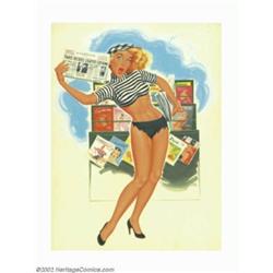 Bill Randall - Original Pin-up Painting (1964). An extremely versatile artist, Bill Randall's work g