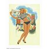 Image 1 : Bill Randall - Original Pin-up Painting (1964). An extremely versatile artist, Bill Randall's work g