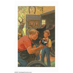 Robert Robinson - Original Magazine Cover Art (1946). A Brandywine artist and student of Howard Pyle
