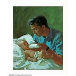 Arthur Sarnoff (1912-2000) Original Magazine Cover (1955-1960). This tender image appeared as a cove