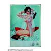 Image 3 : Mauro Scali - Original Pin-up Painting (1961). Mauro Scali had numerous pin-up and glamour images pu