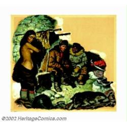Amos Sewell (1901-1983) Original Magazine Story Illustration (1949). Amos Sewell was an exceptionall