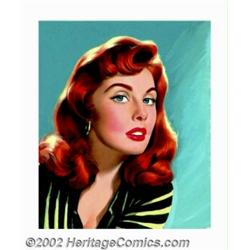 Lou Shabner - Original Pin-up/Glamour Art (1940-1950). Lou Shabner, a British artist, painted exquis