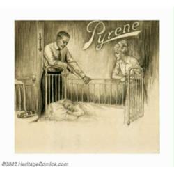 Charles Gates Sheldon (1889-1960) Original Advertising Illustration (1910-1915). A rare advertising.
