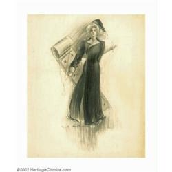 Charles Gates Sheldon (1889-1960) Original Advertising Illustration (1910-1915). A winter image, mos