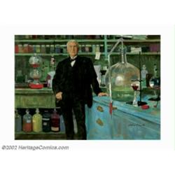 William Arthur Smith (1918-1989) Original Calendar Art (1964). One of the paintings in the "Voices o
