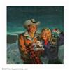 Image 1 : Gloria Stoll - Attributed - Original Pulp Magazine Cover Painting (c.1947). This charming romance we