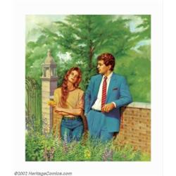 Ed Tadiello - Original Paperback Cover Art (1990). Original romance paperback cover art, published a