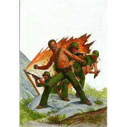 Greg Theakston - Original Paperback Cover Art (1984). This well-rendered battle scene was used as th