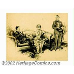 Raeburn Van Buren (1891-1987) Original Magazine Story Illustration (1925). An extremely prolific ill