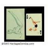 Image 2 : Alberto Vargas (1896-1983) Original Pin-up Sketch (1950). This rare sketch for the "Ace of Clubs" wa