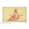 Image 1 : Alberto Vargas (1896-1983) Original Early Sketch (1916-1917). This lovely image is from Alberto Varg