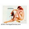 Image 2 : Alberto Vargas (1896-1983) Original Final Preliminary Magazine Illustration (1965-1969). The final s