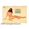 Image 2 : Alberto Vargas (1896-1983) Original Final Preliminary Calendar Art (1947). A fabulous calendar image
