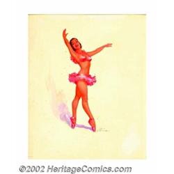 Ted Withers - Original Pin-up Painting (1950-1960). Ted Withers began his pin-up career after spendi