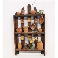 Miniature Mexican Pottery Display