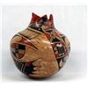 Image 2 : Mata Ortiz Polychrome Marbleized Clay Jar by Rios