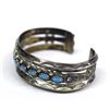Image 3 : Navajo Bell Trading Post Silver Turquoise Bracelet
