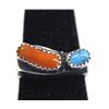 Image 1 : Navajo Old Pawn Sterling Turquoise Ring, Size 8.25