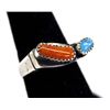 Image 2 : Navajo Old Pawn Sterling Turquoise Ring, Size 8.25