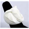 Image 3 : Carved Water Buffalo Bone Elephant Ring, Size 7