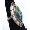 Image 2 : Sterling Silver Turquoise Malachite Ring, Size 6