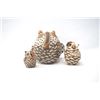 Image 2 : Vintage Zuni Pottery Spotted Owl Family
