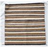 Image 1 : Navajo Banded Natural Dye Wool Saddle Blanket