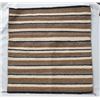Image 2 : Navajo Banded Natural Dye Wool Saddle Blanket