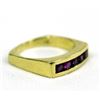 Image 2 : 18Kt Gold and Ruby Ring, Size 6.25, 5.2g