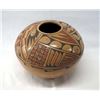 Image 2 : Mata Ortiz Polychrome Geometric Seed Jar by Sanbe