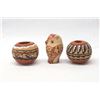 Image 2 : 2 Jemez Pottery Jars and 1 Jemez Pottery Owl