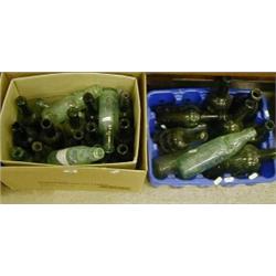 Two boxes of old bottles including Victorian. £20-30...