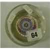 Image 1 : A concentric millefiore paperweight with circular top, printy. £30-50...