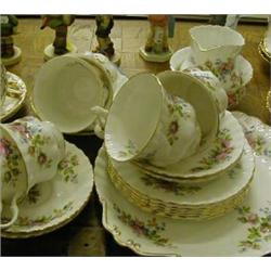 Royal Albert "Moss Rose" part teaset etc. £30-50...