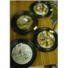 Image 1 : Three framed pot lids. £100-150...