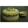 Image 2 : Box of sundries including faience inkwell. £25-35...