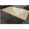 Image 2 : MAPLE AND GREY 4'  COMPUTER TABLE