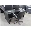 Image 1 : BLACK 5' COMPUTER DESK