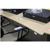 Image 1 : MAPLE AND GREY OMT 5' ELECTRONICALLY ADJUSTABLE HEIGHT PROGRAMMERS TABLE