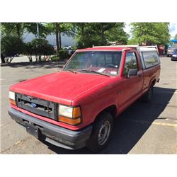 1991 FORD RANGER PICKUP VIN 1FTCR10A7MTA39836